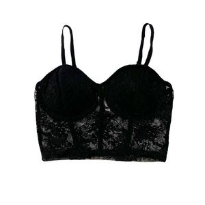 Black Lace Bralette Corset